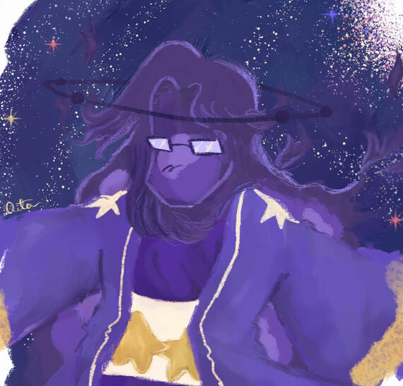 Digital art of my space oc